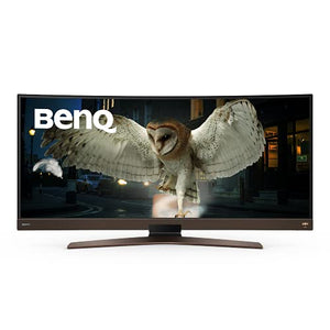 BenQ EW3880R 37.5” WQHD Ultrawide Curved Monitor | IPS | 2 x 3W speakers + 8W subwoofer | HDRi optimization | USB-C, HDMI, DP | 95% DCI-P3 | Remote Control | Eye-Care & Height/Tilt Adjustable Stand