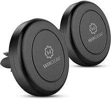 Load image into Gallery viewer, Magnetic Phone Holder for Car, WixGear [2 Pack] Universal Air Vent Magnetic Phone Holder for Car, Phone Holder for Car for Cell Phones and Mini Tablets with 4 Metal Plates
