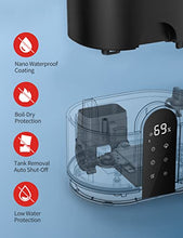 Load image into Gallery viewer, PARIS RHÔNE Humidifiers for Bedroom, 4L Cool Mist Humidifiers for Home Large Room, Ultrasonic Top Fill Humidifier with Humidistat, Essential Oils Diffuser, 30H, 28dB Quiet,12H timer, Night Light
