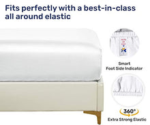 Load image into Gallery viewer, California Design Den 400-Thread-Count Twin XL Sheets, 100% Cotton, Blue Color 3 Piece Bedding Set, Sateen Weave Bed Sheet for Kids, Teens &amp; Adult Beds Includes Fitted Sheet, Flat Sheet and Pillowcase
