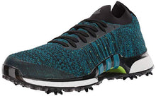 Load image into Gallery viewer, adidas Men's TOUR360 XT Primeknit Golf Shoe, core Black/Active Teal/Solar Slime, 10.5 Medium US
