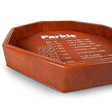 Load image into Gallery viewer, RNK Gaming Farkle Luxury Edition Brown PU Leather Dice Tray
