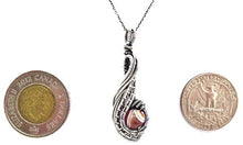 Load image into Gallery viewer, Carnelian Pendant, Wire-Wrapped in Sterling Silver,"Comet" Model
