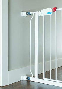 Wall Nanny Extender - 4 Inch Baby Gate Extension Kit (Made in USA) Extends Pressure Mounted Gates + Protects Walls + Stabilizes Gate - for Child, Pet & Dog Gates - Works on Stairs - Wall Protector