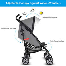 Load image into Gallery viewer, BABY JOY Lightweight Stroller, Aluminum Baby Umbrella Convenience Stroller, Travel Foldable Design with Oxford Canopy/ 5-Point Harness/Cup Holder/Storage Basket, Black
