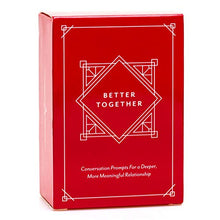 Load image into Gallery viewer, Better Together Couples Card Game — Perfect Game for Married Adults or New Couples — Great Card Game for a Date Night — Couples Game That can Strengthen a Relationship — 100-Card Deck
