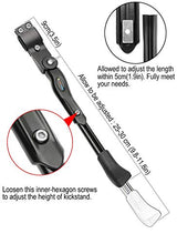Load image into Gallery viewer, TOPCABIN Bicycle Adjustable Aluminium Alloy Bike Bicycle Kickstand Side Kickstand Fit for 22" 24" 26"- Black
