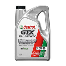 Load image into Gallery viewer, Castrol GTX Full Synthetic 0W-20 Motor Oil, 5 Quart Jug (Pack of 3)
