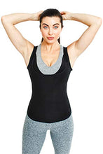 Load image into Gallery viewer, Sweat Shaper Women's Premium Workout Tank Top Slimming Polymer Sauna Vest (Small-Medium, Black)
