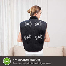 Load image into Gallery viewer, Snailax Heating Pads for Neck and Shoulders-Large Heat Wrap with Fast Heating and 5 Massage Modes, Heating Pad for Back, Best Gifts for Women
