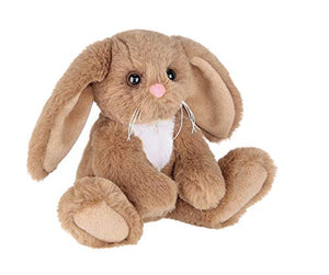 Berington Lil Benny Small Brown Plush Bunny Rabbit Stuffed Animal, 6 inches