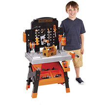 Load image into Gallery viewer, BLACK + DECKER Power Tool Workshop - Play Toy Workbench for Kids with Drill, Miter Saw and Working Flashlight - Build Your Own Tool Box – 75 Realistic Toy Tools and Accessories
