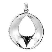 Load image into Gallery viewer, AeraVida Triumphant Eagle Wings .925 Sterling Silver Pendant
