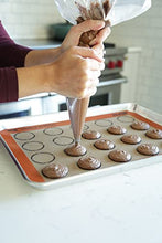 Load image into Gallery viewer, Silpat Perfect Macaron Non-Stick Silicone Baking Mat, 11-5/8&quot; x 16-1/2&quot;, Orange
