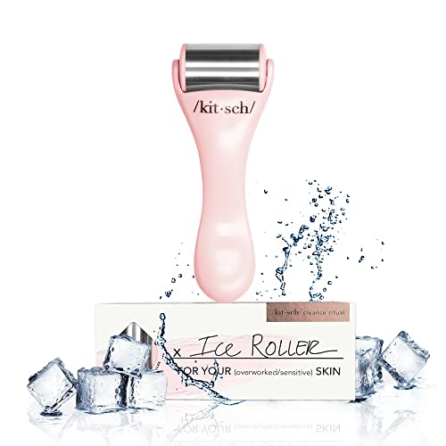 Kitsch Ice Roller for Face - Facial Ice Roller for Face & Eye Puffiness Relief, Ice Face Roller & Eye Roller for Puffy Eyes, Face Ice Roller as TMJ Pain Relief Products, Ice Face Massager Roller