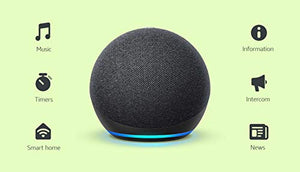 All-new Echo Dot (4th Gen) | Smart speaker with Alexa | Charcoal