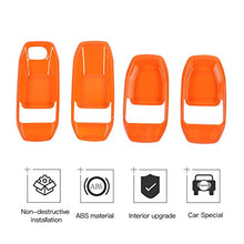 Load image into Gallery viewer, RT-TCZ Car Door Handle Bowl Cover Decor Trim JL Accessories for Jeep Wrangler 2018-2020 JL 4-Door (Orange)
