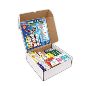 Rapid Care First Aid 93645 Refill Kit for 3 Shelf First Aid Cabinet, 643 Pieces, For Over 75 People