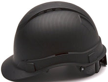 Load image into Gallery viewer, PYRAMEX Ridgeline Cap Style Hard Hat, Vented, 4-Point Ratchet Suspension, Black Graphite Pattern
