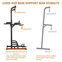Load image into Gallery viewer, Sportsroyals Power Tower Dip Station Pull Up Bar for Home Gym Strength Training Workout Equipment, 400LBS.

