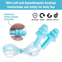 Load image into Gallery viewer, ANBOW Ear Plugs for Sleeping Noise Cancelling. Reusable Silicone Earplugs. Custom Fit - Noise Reduction for Sleeping, Concerts, Work &amp; Swimming. Adjustable to Ear Size. 3 Pairs + Travel Pouch
