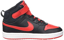 Load image into Gallery viewer, Nike Court Borough MID Basketball Shoe - Kids' Black/University Red-White 2
