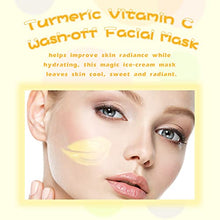 Load image into Gallery viewer, ANAIRUI Turmeric Vitamin C Wash-off Facial Mask, Hydrate &amp; Glow Ice-Cream Mask, Hydrating, Revitalizing, Boost Radiance for Dry, Dull Skin, 3.52 oz
