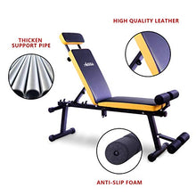Load image into Gallery viewer, Antetek Adjustable Weight Bench Utility Exercise Workout Bench Flat/Incline/Decline Bench Press for Home Gym, Easy &amp; Fast Folding
