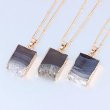 Load image into Gallery viewer, Bonnie 24 inch Agate Stone Crystal Pendant Necklace Natural Stone Handmade Jewelry (5)

