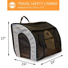 Load image into Gallery viewer, K&amp;H Pet Products Travel Safety Carrier for Pets Gray/Black Medium 24 X 19 X 17 Inches
