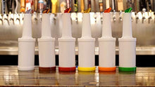 Load image into Gallery viewer, Winco Set of 6 - Flow-N-Stow Fruit Juice &amp; Liquor Bar Pour Bottles 1 Quart (32 oz.)
