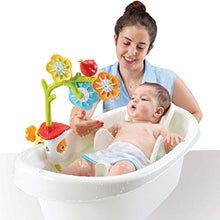 Load image into Gallery viewer, Yookidoo Baby Bath Mobile - Spinning Flowers and Swiveling Fountain for Newborn and Toddler Bath Time Sensory Development (Tub Not Included) - Attaches to Any Size Tub Wall - 0-2 yrs.
