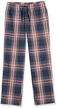Load image into Gallery viewer, Amazon Essentials Men's Straight-Fit Woven Pajama Pant, Navy, Large Plaid, Large
