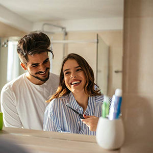 Sporzin Electric Toothbrushes for Adults Sonic Toothbrush Electronic Toothbrush USB Charging Last 60 Days 5 Modes 3 Intensities Smart Timer with 2 Dupont Brush Heads & Travel Case Toothbrush Holder