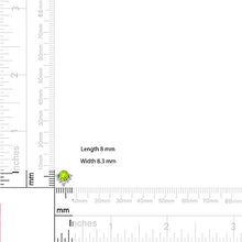 Load image into Gallery viewer, Solitaire 1.28 CTT Peridot Certified Diamond Cluster Earring, Round Green August Birthstone Bridal Wedding Earrings, Mother Birthday Comfortable Studs, 18K Yellow Gold, Pair
