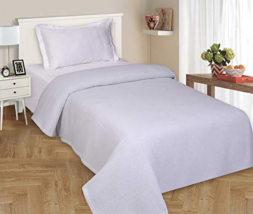 100% Soft Premium Cotton Thermal Blanket in Waffle Weave- Twin 60x90 White - Snuggle in These Super Soft,Breathable Cozy Cotton Blankets - Perfect for Layering Any Bed - Provides Comfort