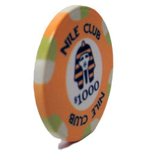 Load image into Gallery viewer, Brybelly Nile Club Casino Grade Ceramic 10-Gram Poker Chip – Pack of 50 ($1000)
