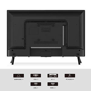 Caixun C24 24-Inch 720P Basic LED HD TV- Flat Screen Television Built-in HDMI,USB,VGA,Earphone,Optical Ports - Refresh Rate 60Hz (2020 Model)