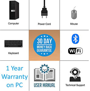 Dell Optiplex 7050 SFF Desktop PC, Intel Quad Core i7-6700 Upto 4.2GHz, 32GB DDR4, 1TB NVMe SSD, DisplayPort, HDMI, AC WiFi USB, Windows 11 Pro (Renewed)