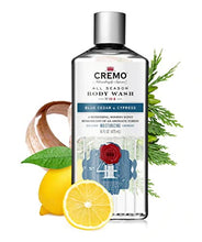 Load image into Gallery viewer, Cremo Rich-Lathering Blue Cedar &amp; Cypress Body Wash, A Woodsy Scent with Notes of Lemon Peel, Cypress and Cedar, 16 Fl Oz (2-Pack)
