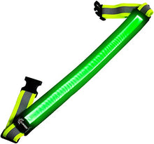 Load image into Gallery viewer, LED Reflective Belt - USB Rechargeable - High Visibility Gear for Running, Walking &amp; Cycling - Fits Women, Men &amp; Kids - Fully Adjustable &amp; Lightweight - Safer Than a Reflective Vest - Green, Red, Blue
