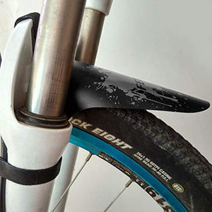 FETESNICE Adjustable MTB Bike Fender, Front/Rear/Downtube Mud Guards, Bicycle Mudguards Set (Gray)