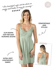 Load image into Gallery viewer, Kindred Bravely Lucille Nursing Nightgown &amp; Maternity Gown (Pistachio, XX-Large)
