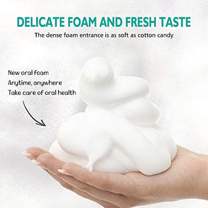 2Pcs Toothpaste Cleansing Foam, 60ml Baking Soda Toothpaste, Intensive Stain Removal Toothpaste, Travel Friendly, Easy to Use, Oral Care-Toothpaste Replacement, Ultra-fine Mousse Foam(2PCs)