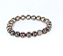 Load image into Gallery viewer, Fine Yemen Bead Diamond Stretch Bracelet- Genuine Diamond- Sterling Silver- Women's Jewelry Gift Idea
