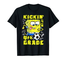 Load image into Gallery viewer, Mademark x SpongeBob SquarePants - SpongeBob Kickin It In 4th Grade School Football Soccer Gift T-Shirt

