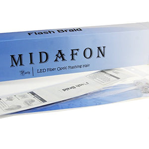 Midafon 15 Pack LED Color Changing Fiber Optic Hair Lights Barrettes Light Up Party Favors Glow Toys Supplies