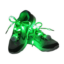 Load image into Gallery viewer, Flammi LED Nylon Shoelaces Light Up Glow in The Dark for Party Dancing Skating (Green)
