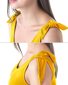 Rnxrbb Summer Maternity Dress Casual Sundress Cute Tank Maternity Sleeveless Short Clothes for Beach Daily Wear,Ginger Yellow M