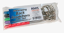 Load image into Gallery viewer, 5 Pack Telescoping Back Scratcher - Extendable Telescope Back Scratchers - Bear Claw Metal Telescopic Backscratcher Eliminating Back Itching in Black, Blue, Green, Purple, Red Color
